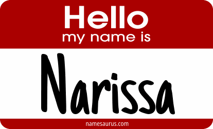 Hello my name is Narissa png download
