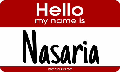 Hello my name is Nasaria png download