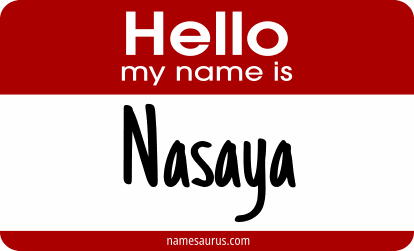 Hello my name is Nasaya png download