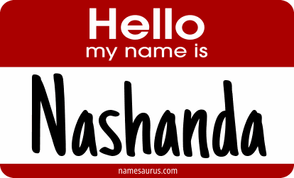 Hello my name is Nashanda png download