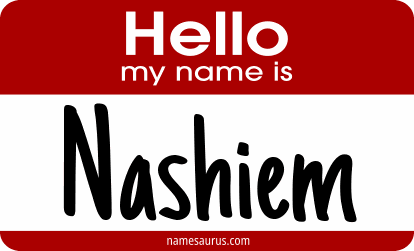 Hello my name is Nashiem png download