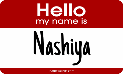 Hello my name is Nashiya png download