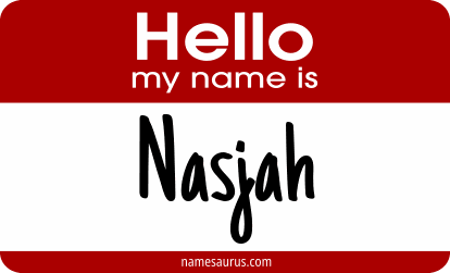Hello my name is Nasjah png download