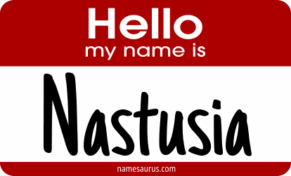 Hello my name is Nastusia png download