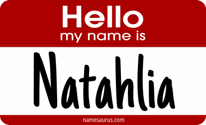 Hello my name is Natahlia png download