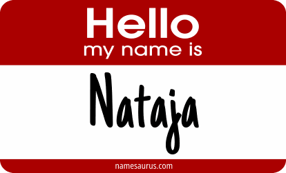 Hello my name is Nataja png download