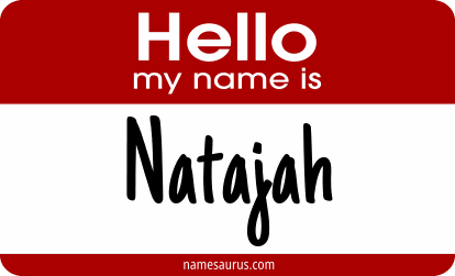 Hello my name is Natajah png download