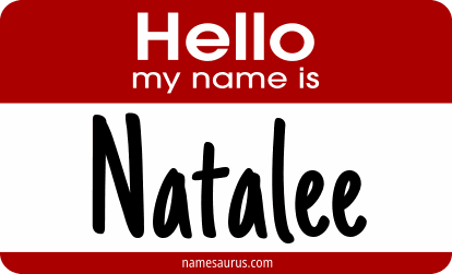Hello my name is Natalee png download