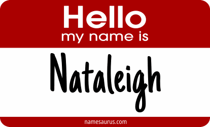 Hello my name is Nataleigh png download