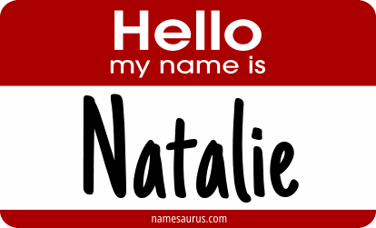 Hello my name is Natalie png download