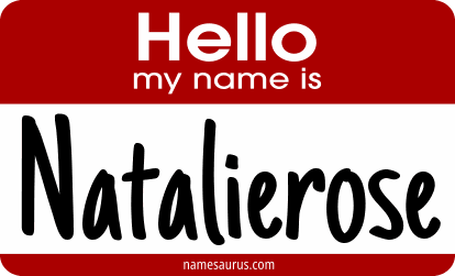 Hello my name is Natalierose png download