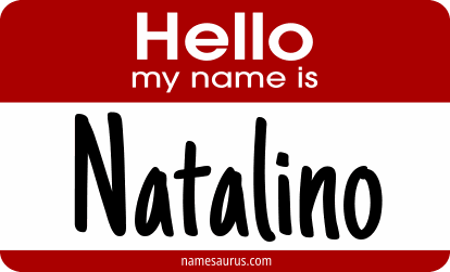 Hello my name is Natalino png download