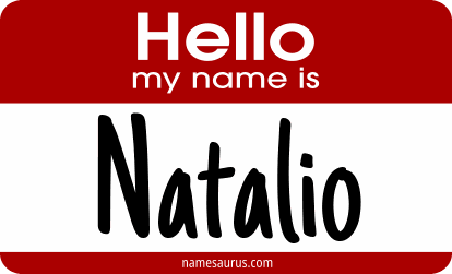 Hello my name is Natalio png download