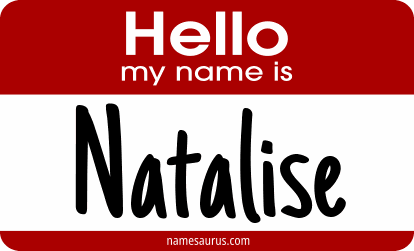 Hello my name is Natalise png download