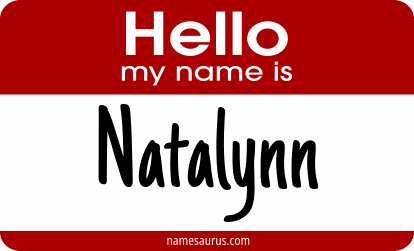 Hello my name is Natalynn png download