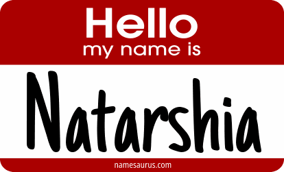 Hello my name is Natarshia png download