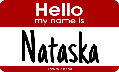 Hello my name is Nataska png download