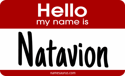 Hello my name is Natavion png download