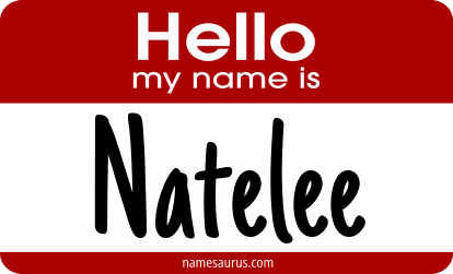Hello my name is Natelee png download