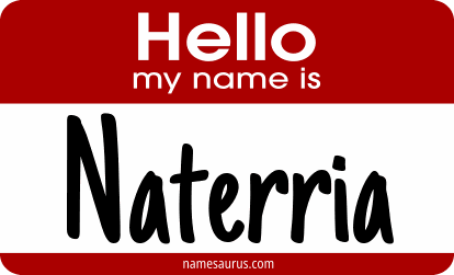 Hello my name is Naterria png download