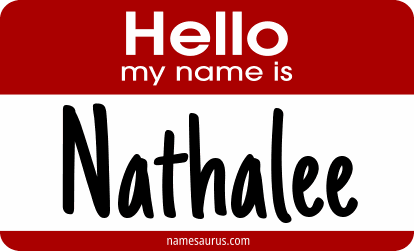 Hello my name is Nathalee png download