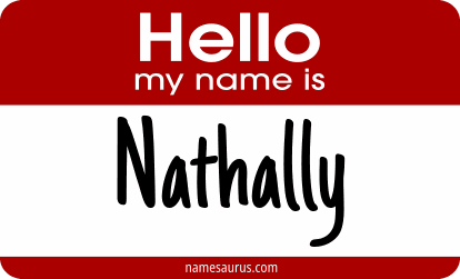 Hello my name is Nathally png download