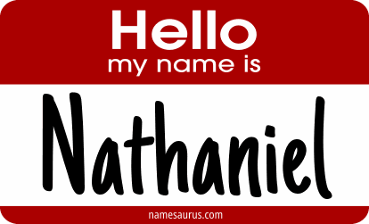 Hello my name is Nathaniel png download