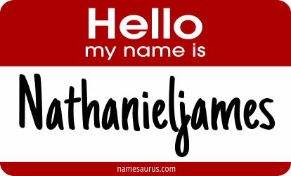 Hello my name is Nathanieljames png download