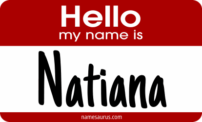 Hello my name is Natiana png download