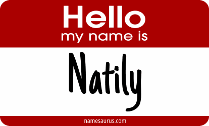 Hello my name is Natily png download