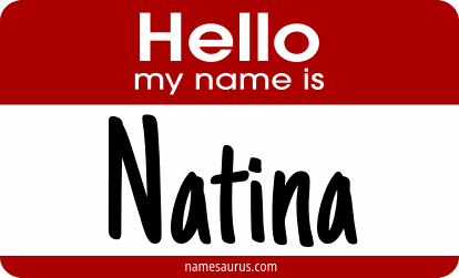 Hello my name is Natina png download
