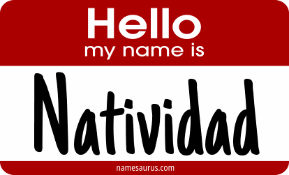 Hello my name is Natividad png download