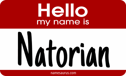 Hello my name is Natorian png download