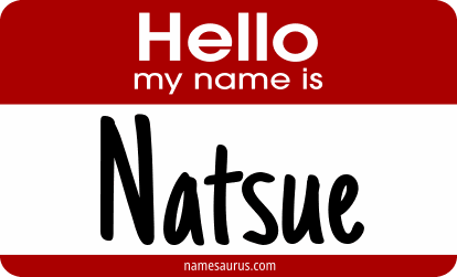 Hello my name is Natsue png download