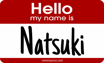 Hello my name is Natsuki png download