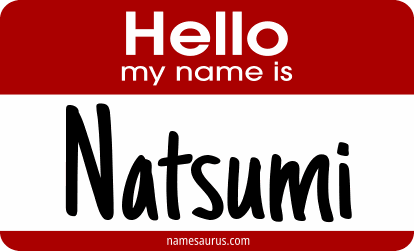 Hello my name is Natsumi png download