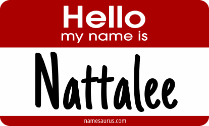 Hello my name is Nattalee png download