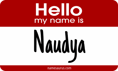 Hello my name is Naudya png download