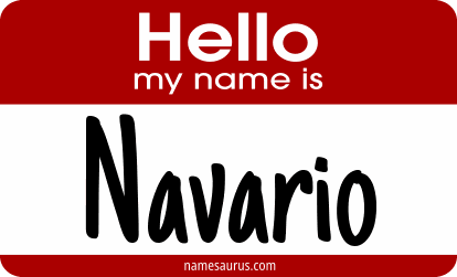 Hello my name is Navario png download