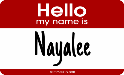 Hello my name is Nayalee png download
