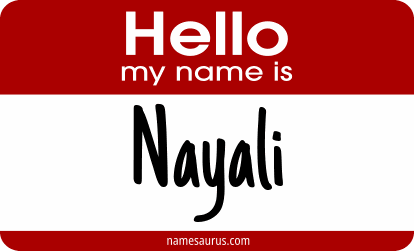Hello my name is Nayali png download