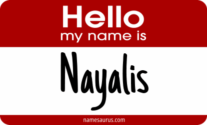 Hello my name is Nayalis png download