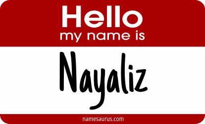 Hello my name is Nayaliz png download