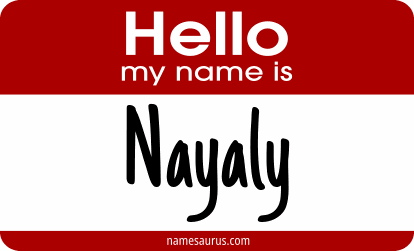 Hello my name is Nayaly png download