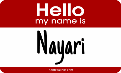Hello my name is Nayari png download