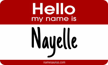 Hello my name is Nayelle png download