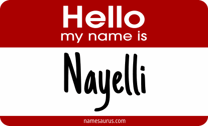 Hello my name is Nayelli png download