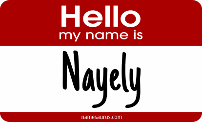 Hello my name is Nayely png download