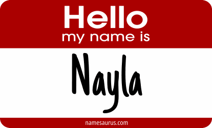Hello my name is Nayla png download