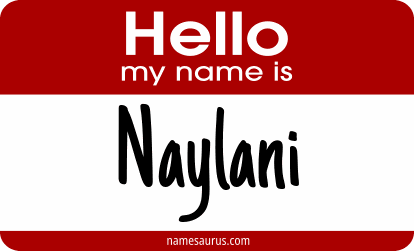 Hello my name is Naylani png download